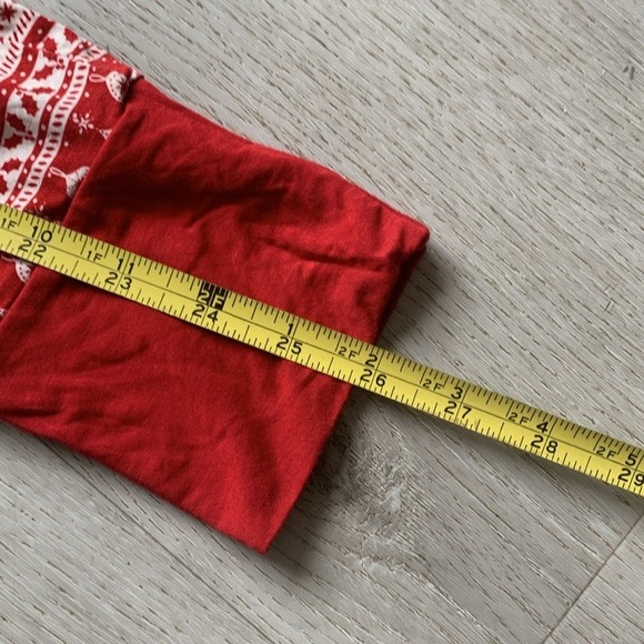 Little sleepies Christmas Womens red reindeer trees size X-LARGE holidays - Picture 6 of 14